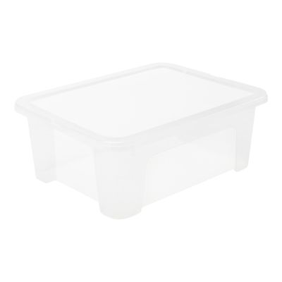 Boîte en plastique 17 L Kaze transparent