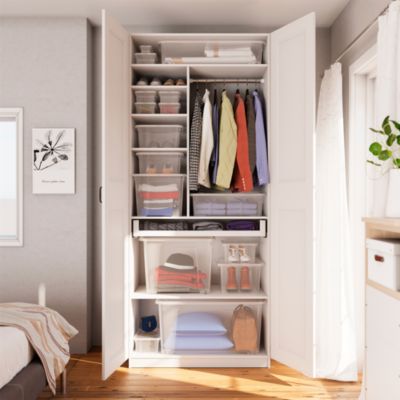 Boîte en plastique 17 L Kaze transparent