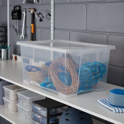 Boîte en plastique 43 L Kaze transparent