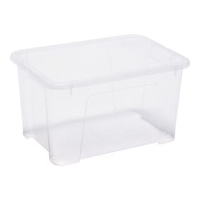Boîte en plastique 45 L Kaze transparent