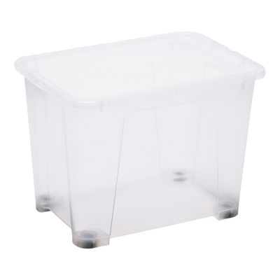 Boîte en plastique 60 L Kaze transparent