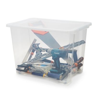 Boîte en plastique 63 L Kaze transparent
