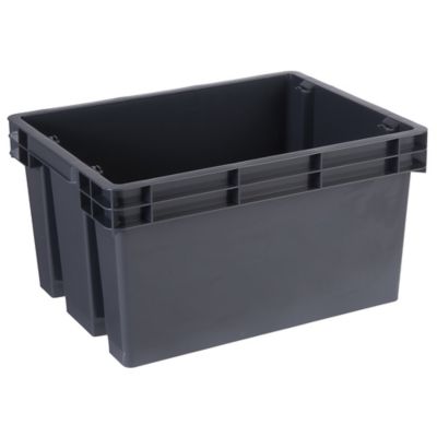 Boîte en plastique recyclé GoodHome Xago gris 24 L (M)