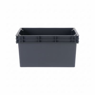 Boîte en plastique recyclé GoodHome Xago gris 68 L (XL)