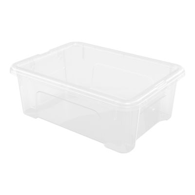 Boîte en plastique transparent 3 L, l.18,7 L.25,3 x H.9,1 cm Kaze