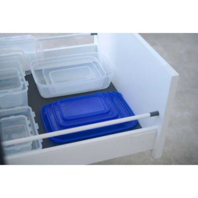Boite hermétique de congélation carrée polar 950 ml - Bleu