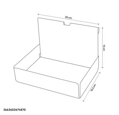 Boîte L Amantea taupe GoodHome