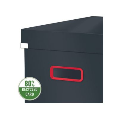 Boite rangement en carton solide Cosy M - Gris