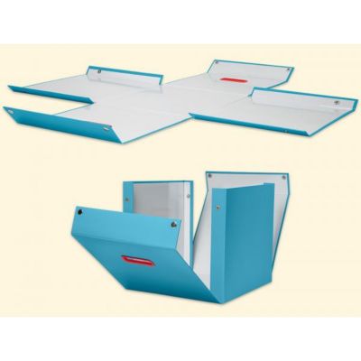 Boite rangement en carton solide Cosy M - Gris