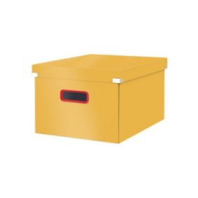 Boite rangement en carton solide Cosy M - Jaune