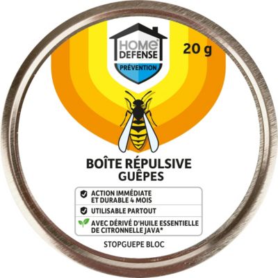 Boîte répulsive guêpes Home Defense 20g