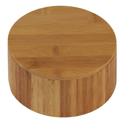 Boite ronde à bijoux en bois avec miroir - REGINA 3147