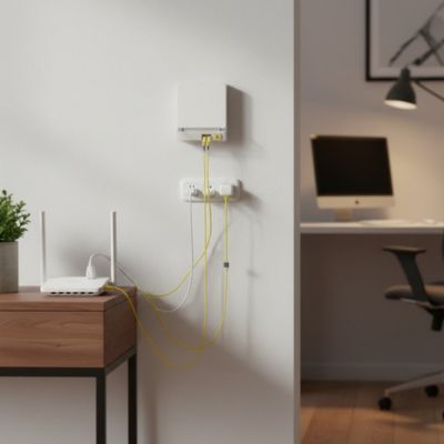 Boîtier déport fibre optique IP00 PTO Erard