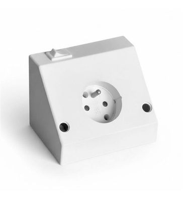 Boitier Prise Mural avec Interrupteur Special Salle de Bain 230V