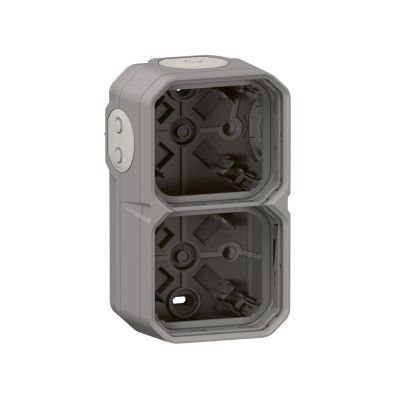 Boitier saille étanche - Plexo - LEGRAND - 2 postes - 4 embouts