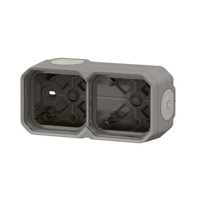 Boitier saille étanche - Plexo - LEGRAND - 2 postes - 4 embouts