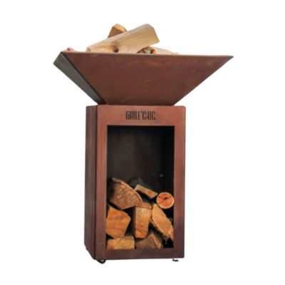 Bol A Feu Auvergnat Corten Bois Carre 62 Simple Cuve