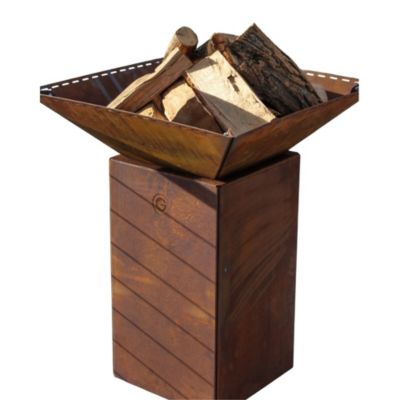 Bol A Feu Cevenol Corten Normal Carre 74 Simple Cuve