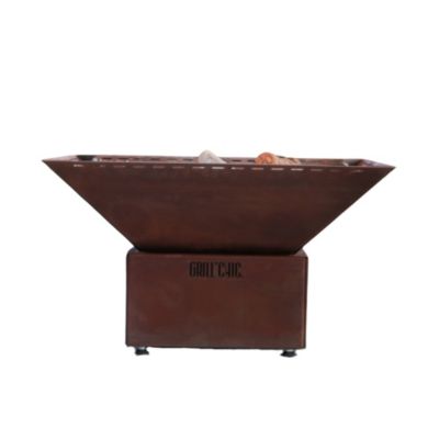 Bol A Feu Mini Cevenol Corten Carre 62 Simple Cuve