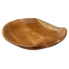 Bol - Corbeille - Vide poche en bois de teck artisanal D. 31 cm - ADAM