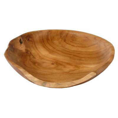 Bol - Corbeille - Vide poche en bois de teck artisanal D. 31 cm - ADAM