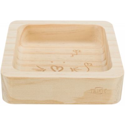 Bol en bois de 190 ml,  11 par 11 cm pour rongeurs
