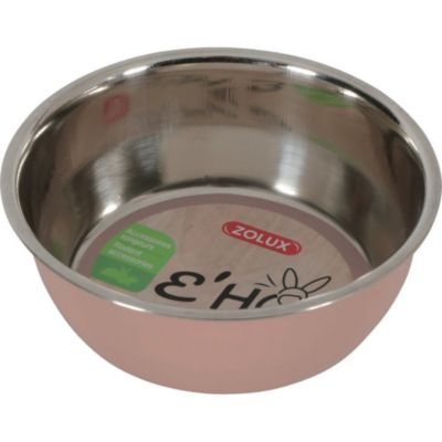Bol en inox EHOP 200 ml  rose  pour rongeur