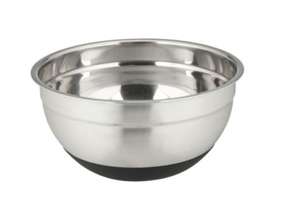 Bol rond en inox et silicone noir Aru 1,7 L
