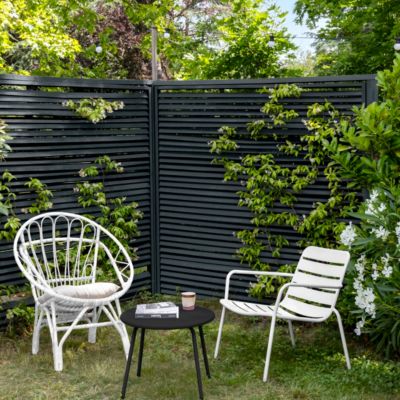 Bombe de peinture extérieure bois, fer, plastique noir mat V33 Easy Rénovation 400 ml