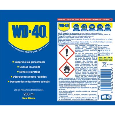 Bombe multifonction WD-40 en aérosol 200 ml