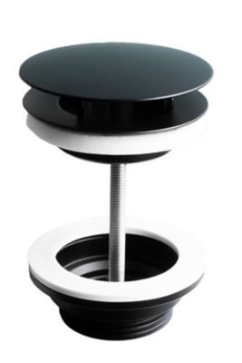 Bonde à écoulement libre noir mat pour vasque Decotec Havana