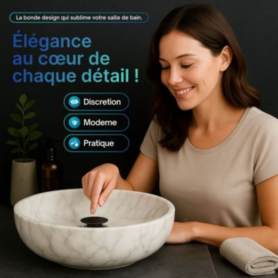 Bonde clic-clac - Push System - Coloris Noir mat