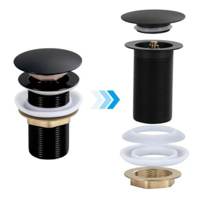 Bonde clic-clac - Push System - Coloris Noir mat