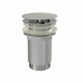 Bonde à écoulement libre raccord 5/4", pour lavabo, Chrome (X01439)