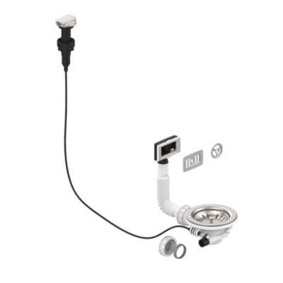 Bonde d'évier 1 cuve Ø90mm commande automatique - Valentin