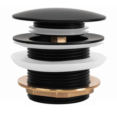 Bonde De Baignoire Rea Black, brass