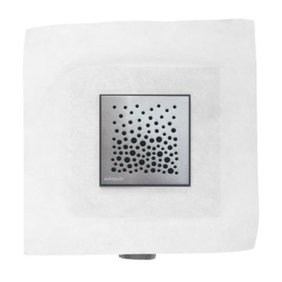 Bonde de douche à maçonner extraplate Wirquin EXPRESS'EAU MINI 115 x 115 mm