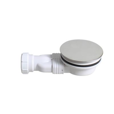 Bonde de douche extra-plate 90mm Flomasta
