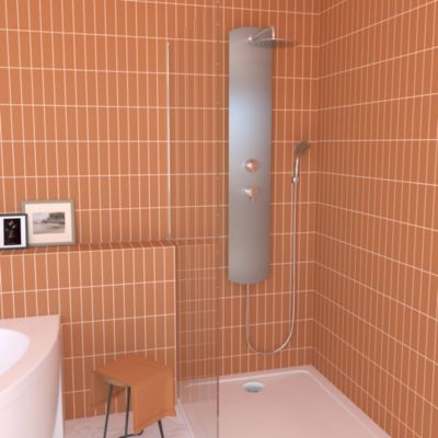 Bonde de douche extra-plate Ø90mm NF minime - Valentin