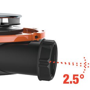Bonde de douche extra plate Valentin Flush Ø90mm