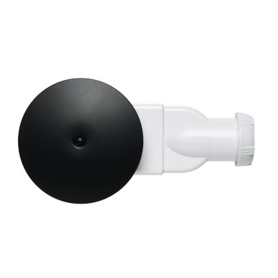 Bonde de douche extra-plate Wirquin Dôme noir