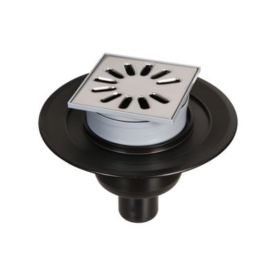 Bonde de douche sortie verticale WEDI avec grille carrée