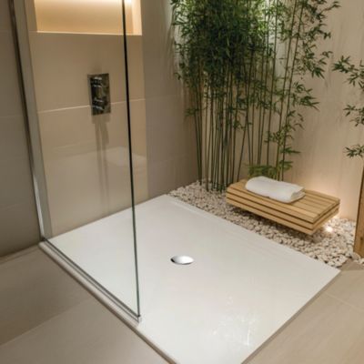 Bonde de douche ultra plate Valentin Smart Ø90mm