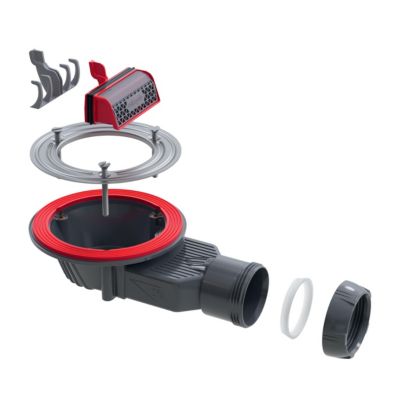 Bonde de douche Wirquin SLIM + ø40 mm sans grille pour plateau