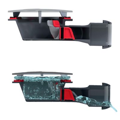Bonde de douche Wirquin SLIM + ø40 mm sans grille pour plateau