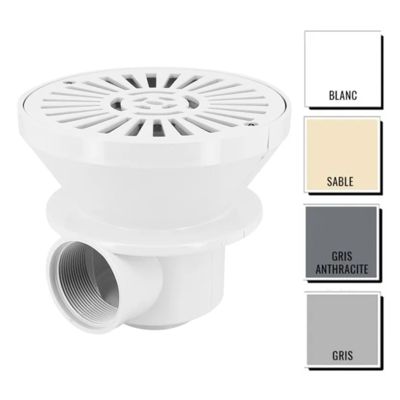 Bonde de fond Astral en ABS diamètre180 mm pour piscine béton      Beige   Beige  Escaliers