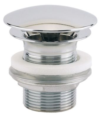 Bonde de lavabo champignon laiton chromée H60 33x42 - VALENTIN - 00 122500 000 00