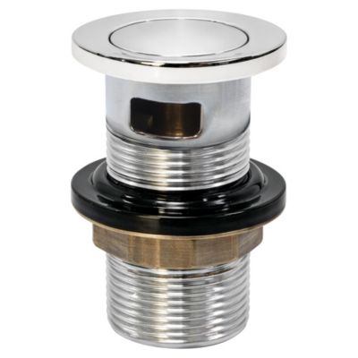 Bonde de lavabo clic-clac avec trop-plein Ø60 mm laiton chromé - Ondee