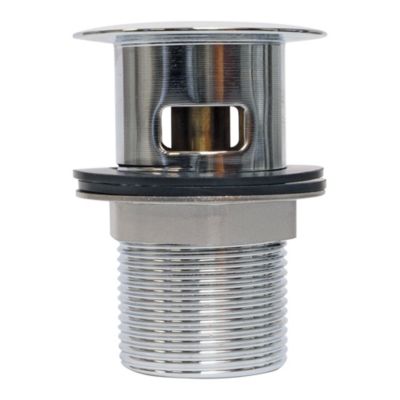 Bonde de lavabo clic-clac avec trop-plein Ø60 mm laiton chromé - Ondee