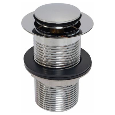 Bonde de lavabo clic-clac sans trop-plein Ø60 mm laiton chromé - Ondee